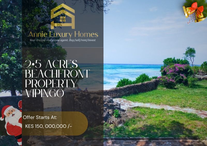 2.5‑Acre Beachfront Property for Sale